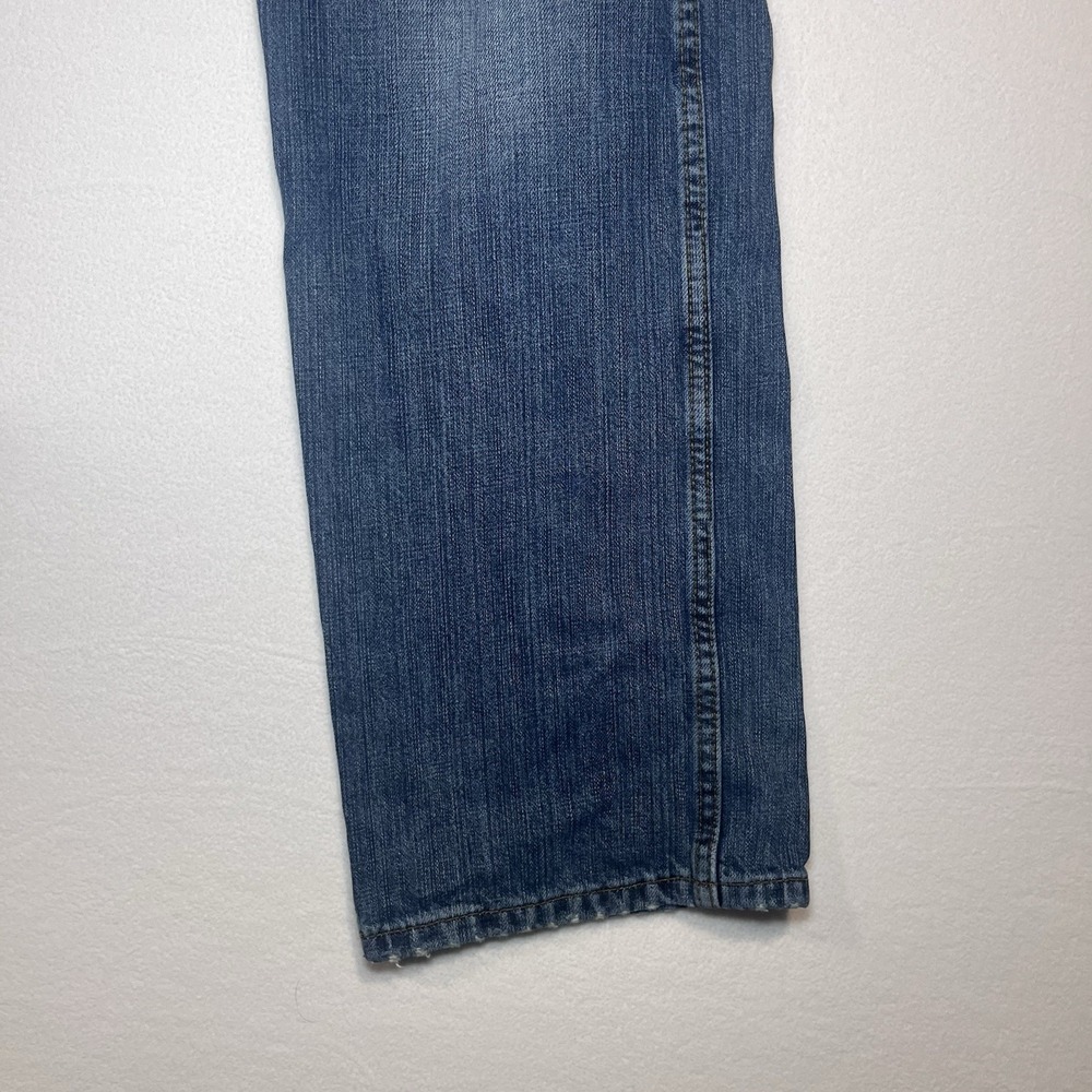 Wrangler Retro Men's Slim Straight Blue Denim Jeans 36x34 88MWZDK Stretch Cowboy - Picture 3 of 12